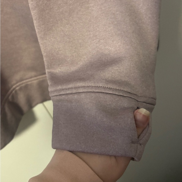 Burton Oak Crewneck Fleece Sweatshirt Mauve Heather XL Thumbholes EUC - Picture 6 of 8